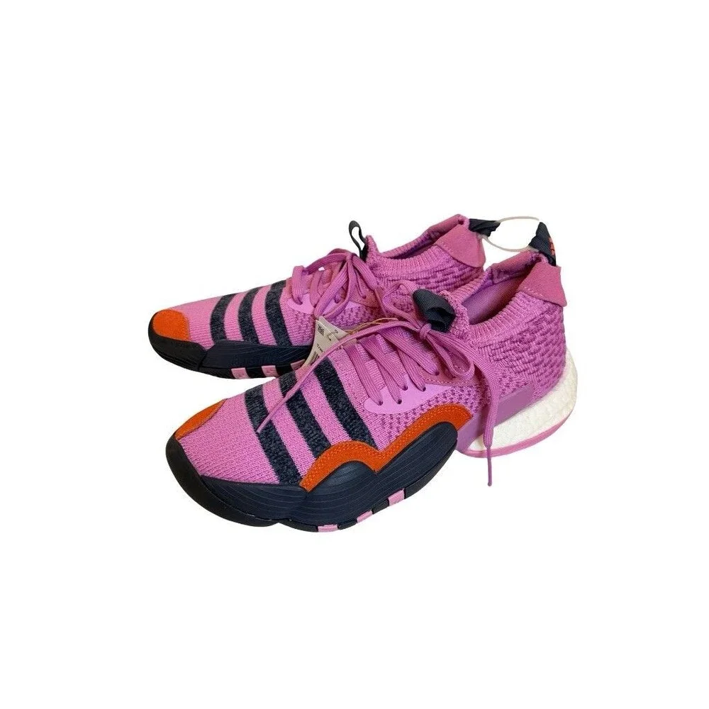 adidas Trae Young 2 Basketball Shoes Pink Black Orange Boost Men's Size 10 NWT